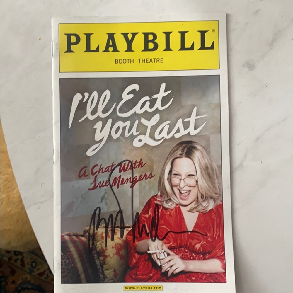 Bette Midler real autograph on playbill!